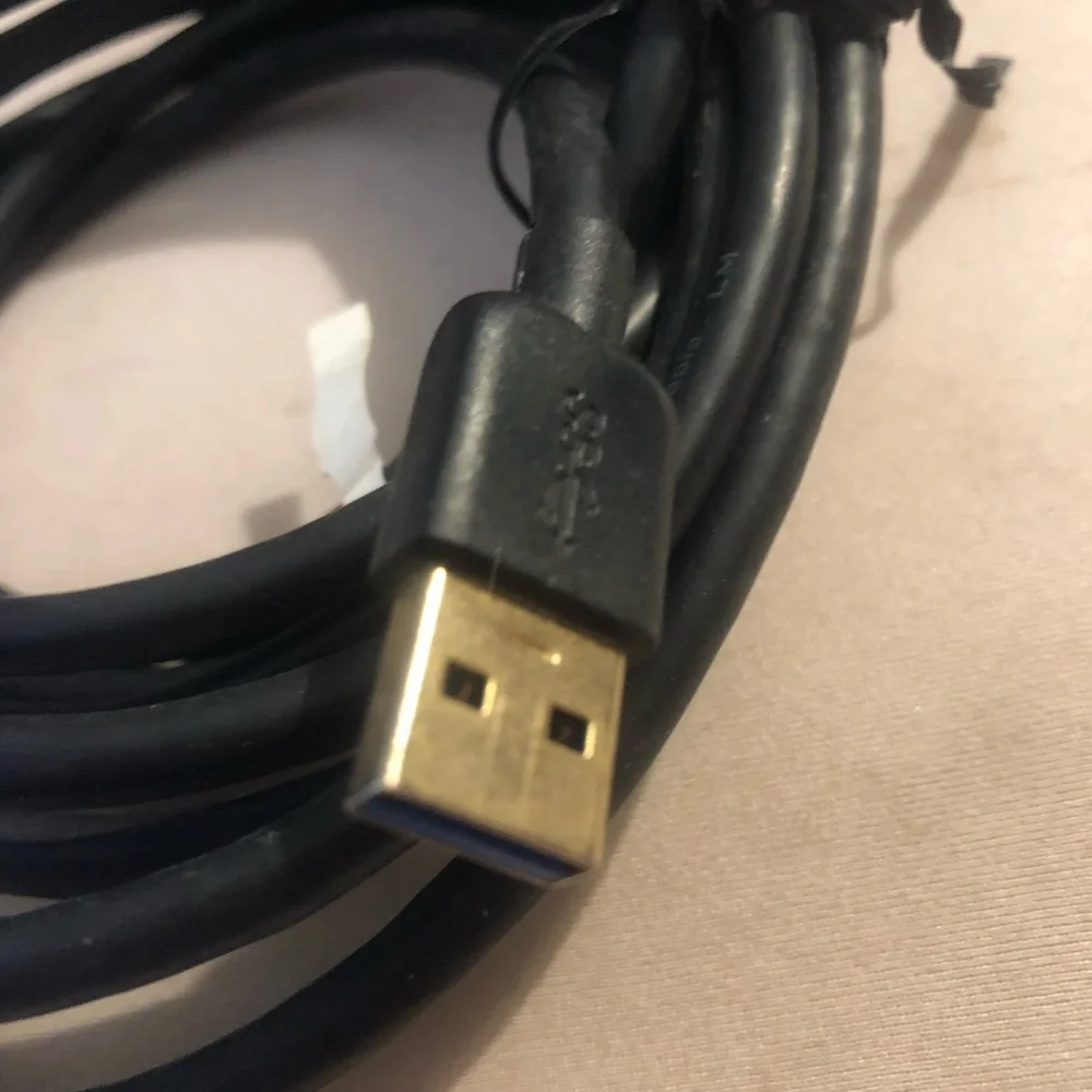 10 ft. Black USB to USB Extension Cable: Male to Female (NEW)